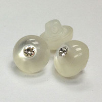 RHP-063 Poly Pearl and Crystal Button
